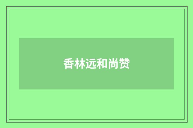 香林远和尚赞