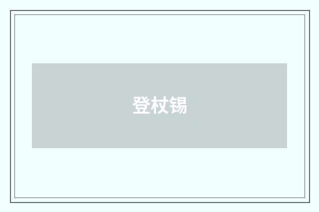 登杖锡