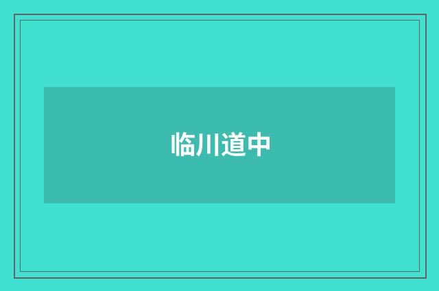 临川道中
