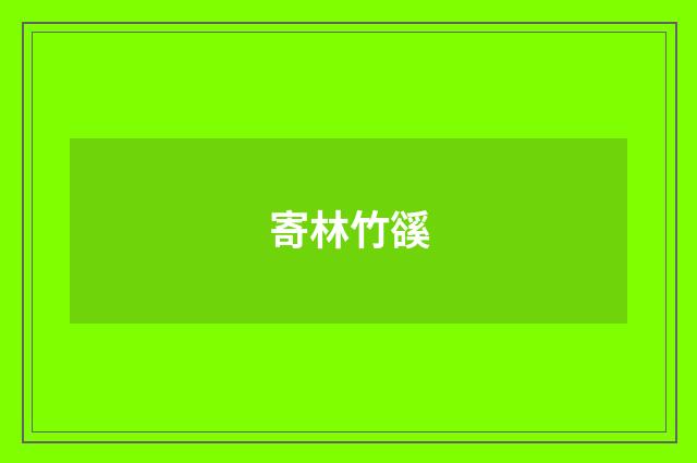 寄林竹豀