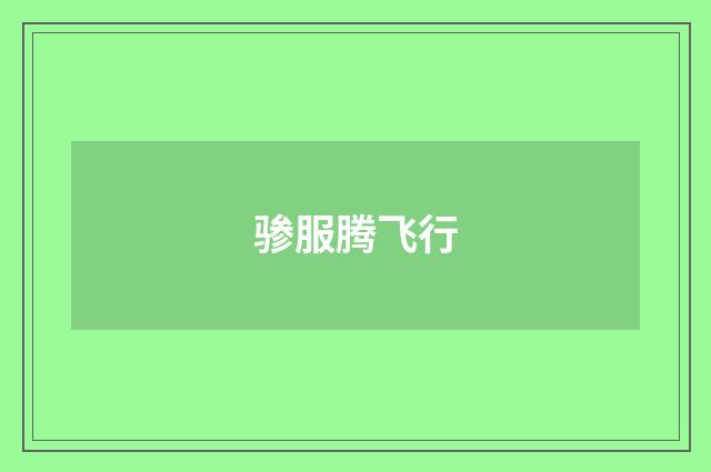 骖服腾飞行
