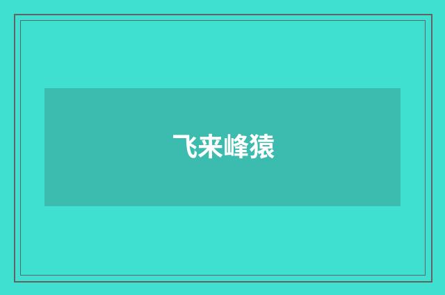 飞来峰猿