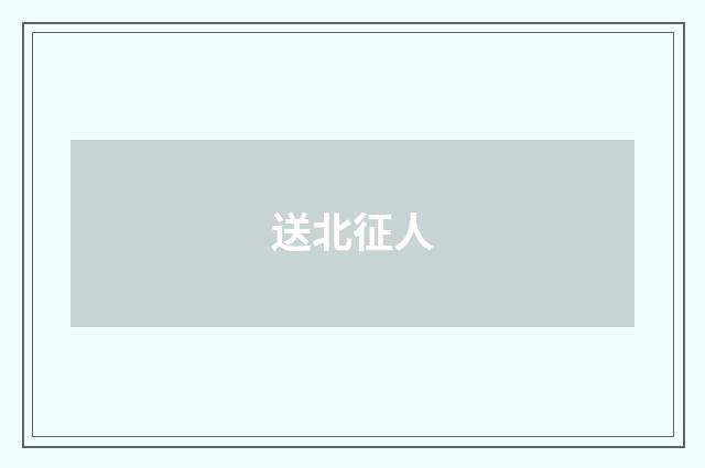 送北征人