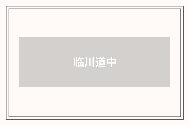 临川道中
