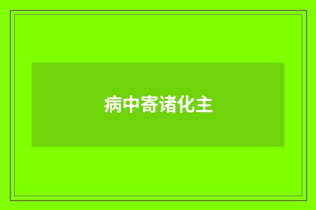 病中寄诸化主