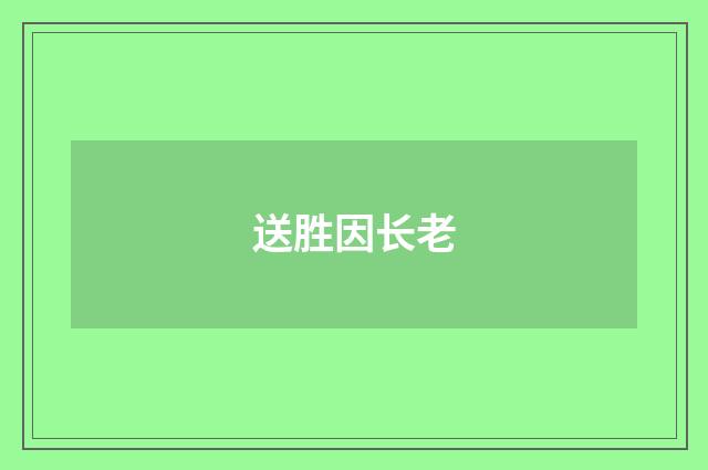 送胜因长老
