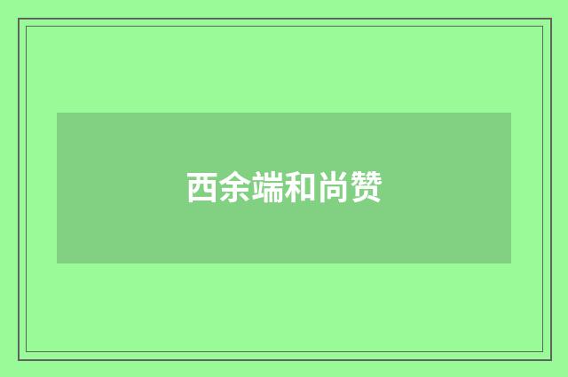 西余端和尚赞