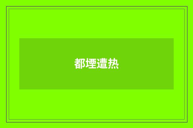 都堙遭热