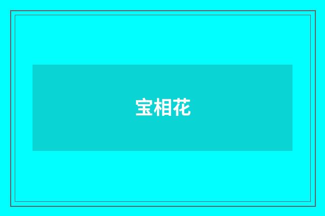 宝相花