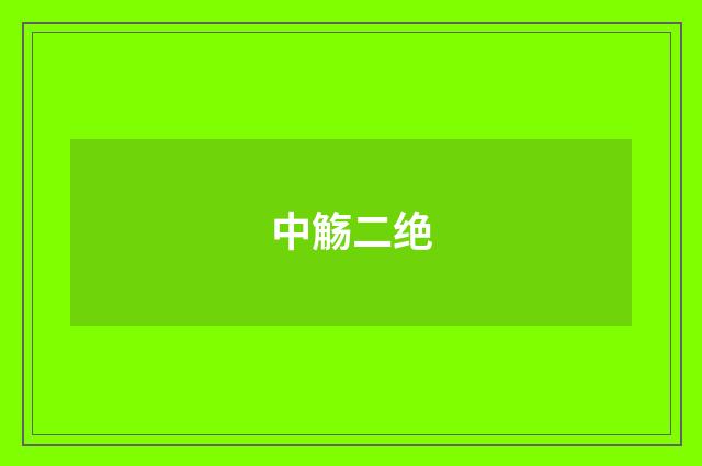 中觞二绝