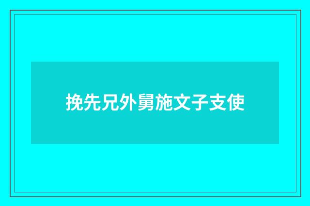 挽先兄外舅施文子支使