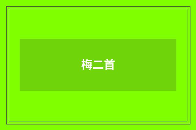 梅二首