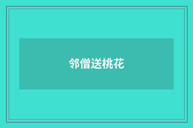 邻僧送桃花