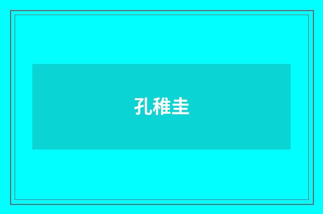 孔稚圭