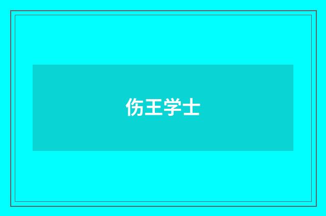 伤王学士