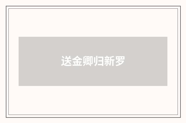 送金卿归新罗