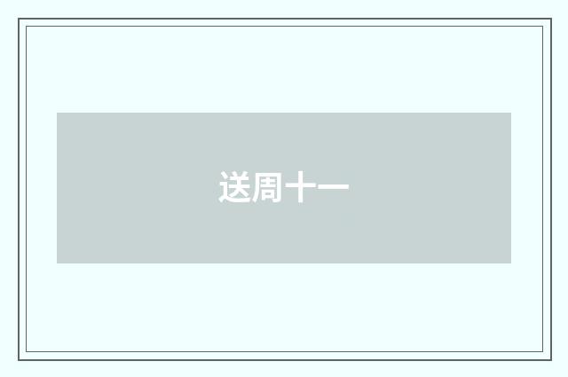 送周十一