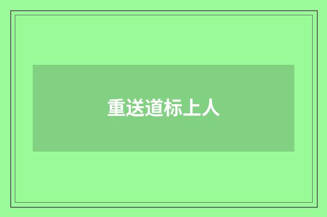 重送道标上人
