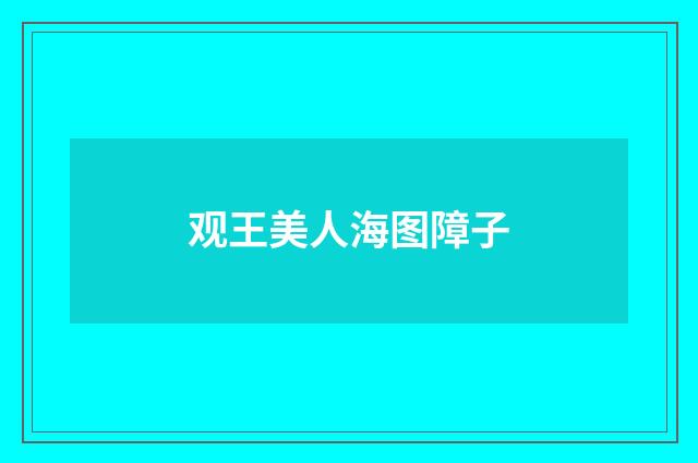 观王美人海图障子