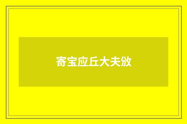 寄宝应丘大夫攽