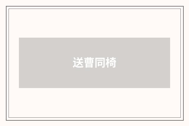 送曹同椅