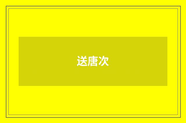 送唐次