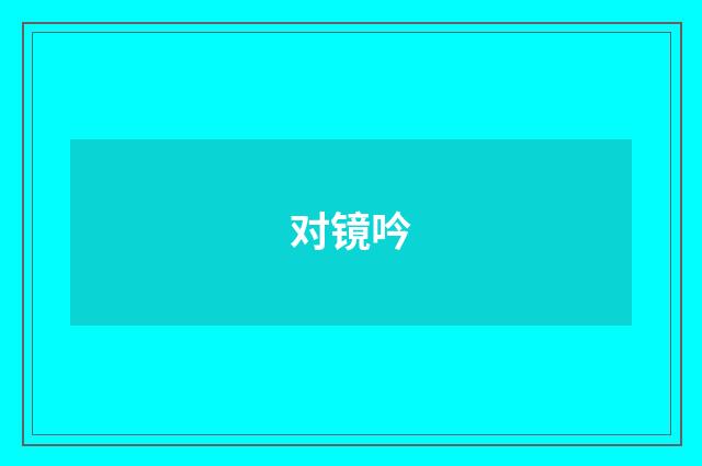 对镜吟