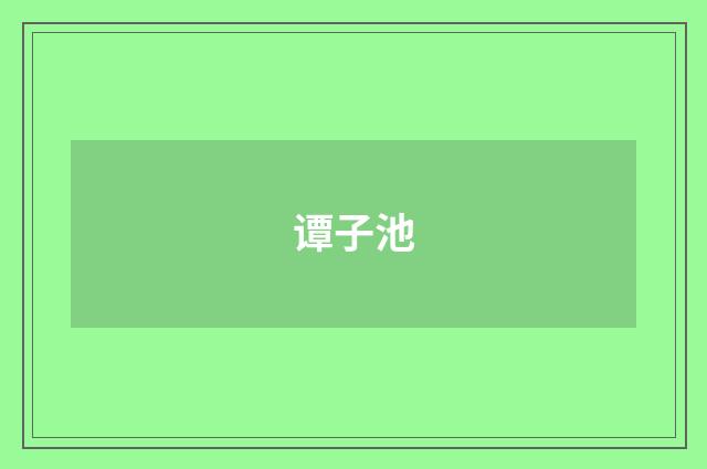 谭子池