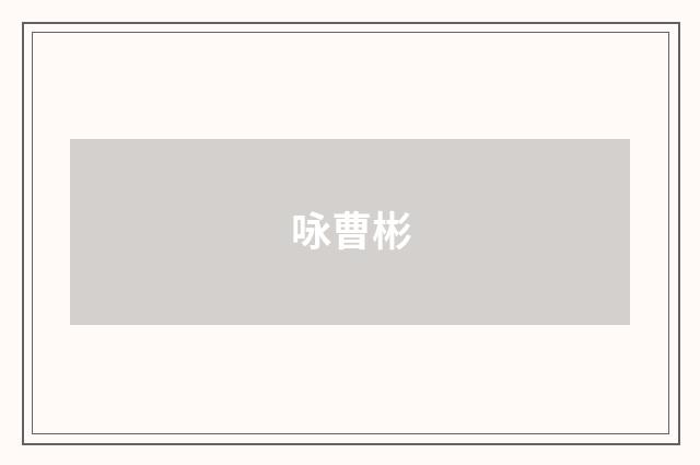咏曹彬