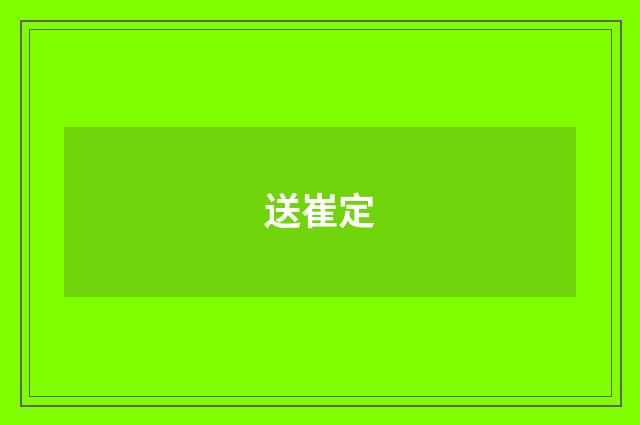 送崔定