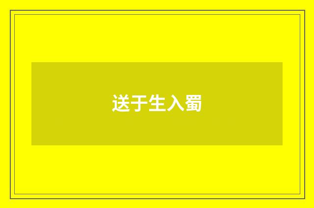 送于生入蜀