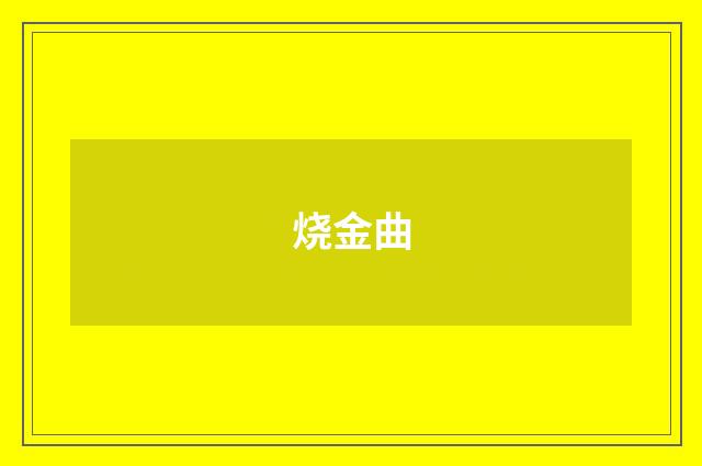 烧金曲