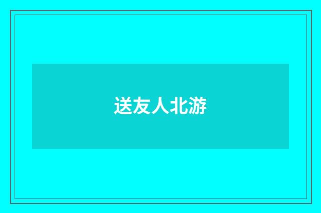送友人北游