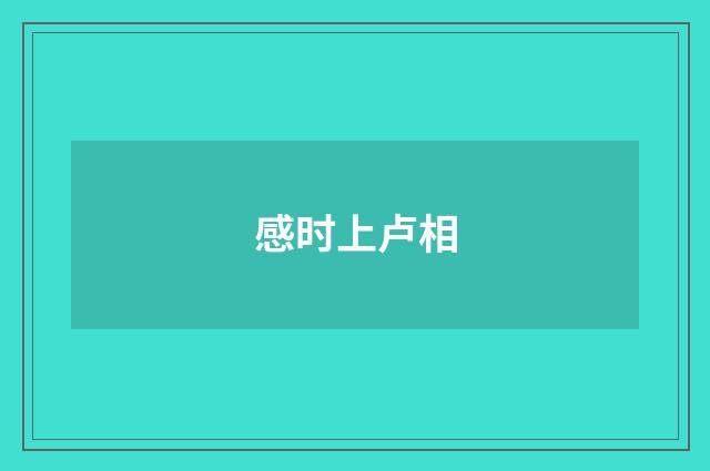 感时上卢相