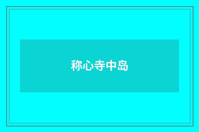 称心寺中岛
