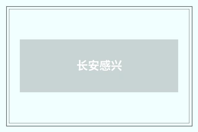 长安感兴