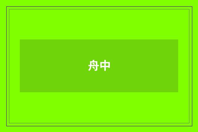 舟中