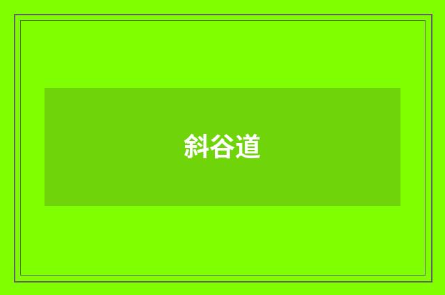 斜谷道
