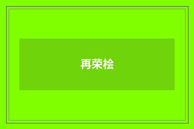 再荣桧