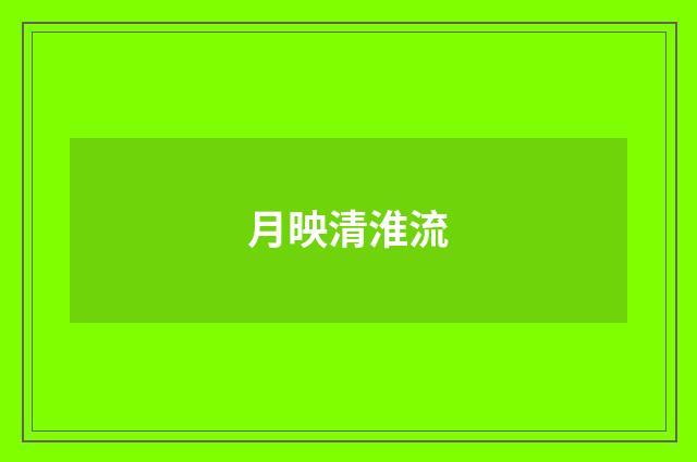 月映清淮流