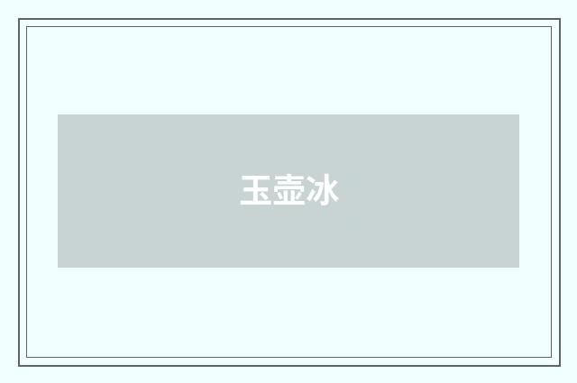 玉壶冰