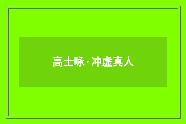 高士咏·冲虚真人