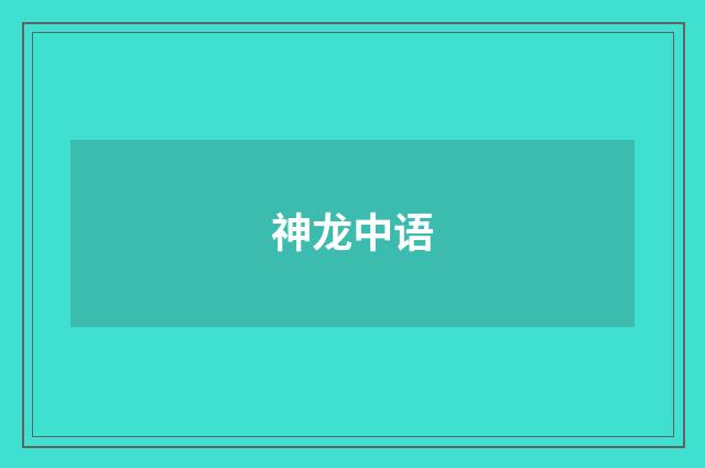 神龙中语