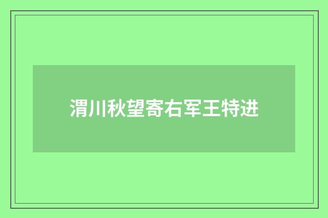 渭川秋望寄右军王特进