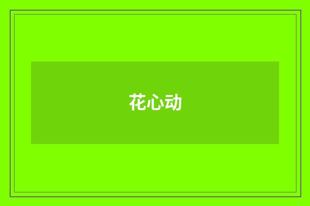 花心动