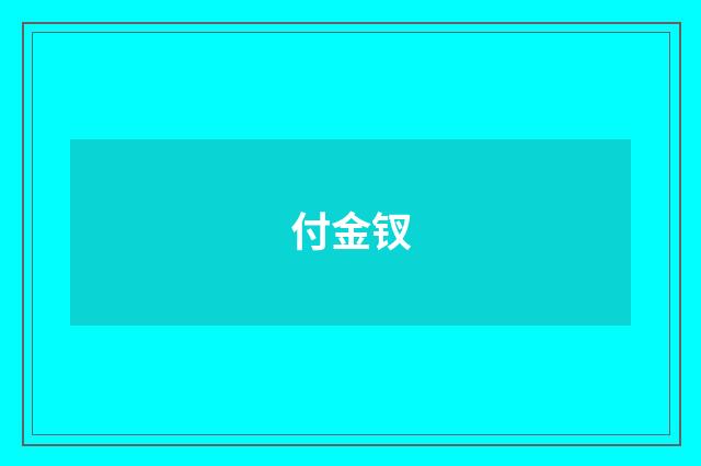 付金钗