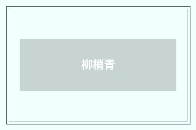 柳梢青