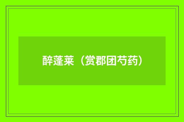 醉蓬莱（赏郡团芍药）