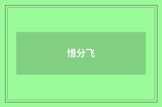 惜分飞