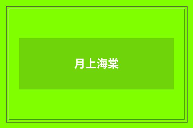 月上海棠